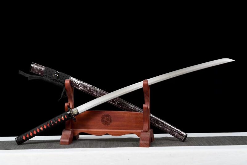 Shikihana Katana Sword (紫花) – Deep Red Flower